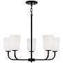 2_Capital Lighting Lawson 26" Wide Matte Black 5-Light Chandelier