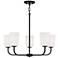 Capital Lighting Lawson 26" Wide Matte Black 5-Light Chandelier