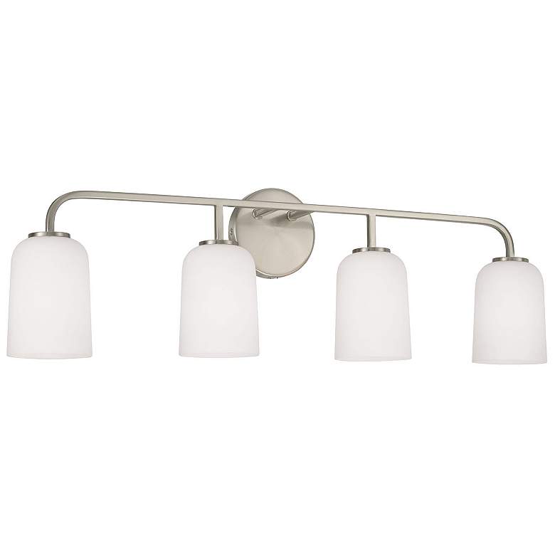 Image 2 Capital Lighting Lawson 32 1/2" 4-Light Brushed Nickel Bath Light