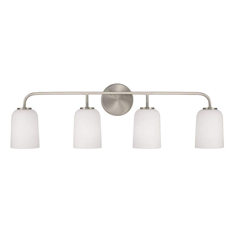 Image 5 Capital Lighting Lawson 32 1/2" 4-Light Brushed Nickel Bath Light more views
