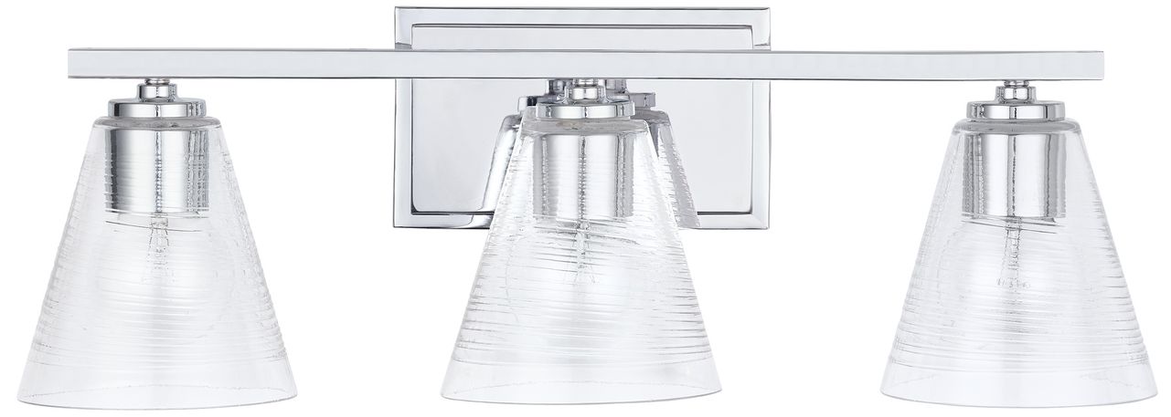 Image 2 Capital Lighting Layla 3 Light Vanity 24" Chrome