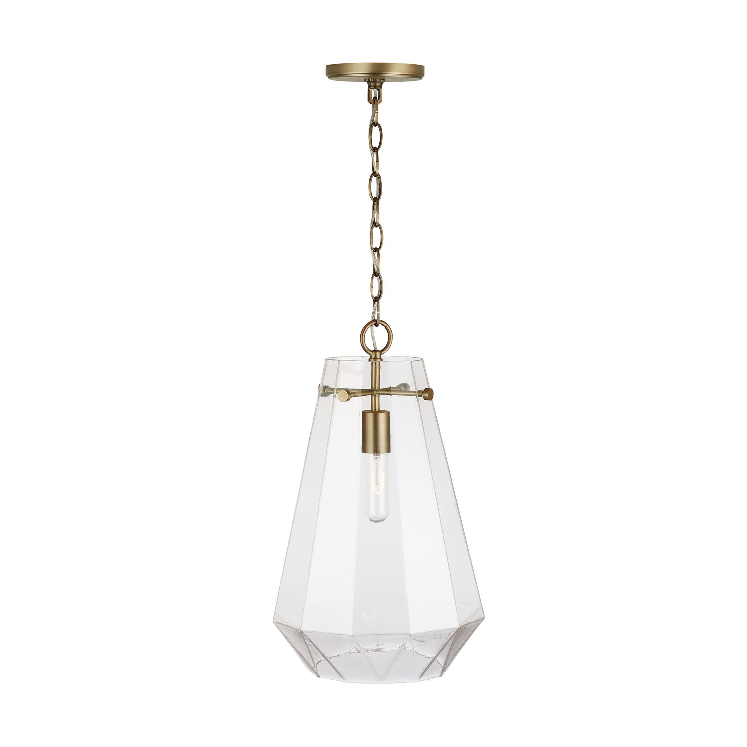 Thumbnail4 of Capital Lighting Lee 1 Light Pendant 11" Aged Brass more views