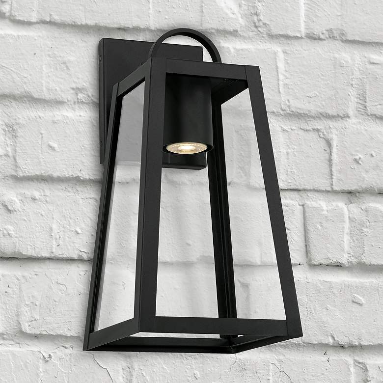 Image 1 Capital Lighting Leighton 1 Light Outdoor Wall-Lantern Black