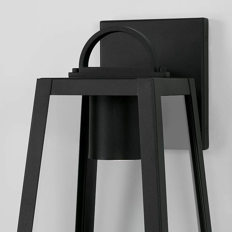 Image 3 Capital Lighting Leighton 1 Light Outdoor Wall-Lantern Black more views