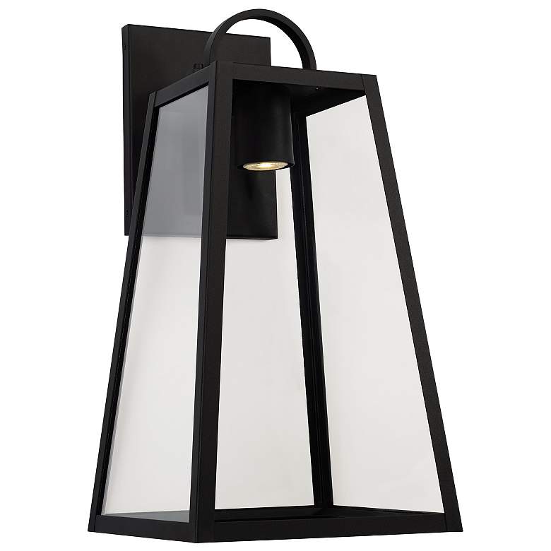 Image 1 Capital Lighting Leighton 1 Light Outdoor Wall-Lantern Black