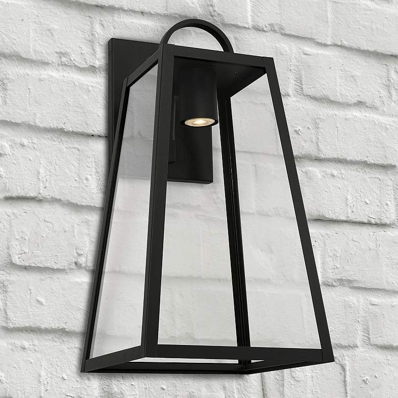 Image 1 Capital Lighting Leighton 1 Light Outdoor Wall-Lantern Black