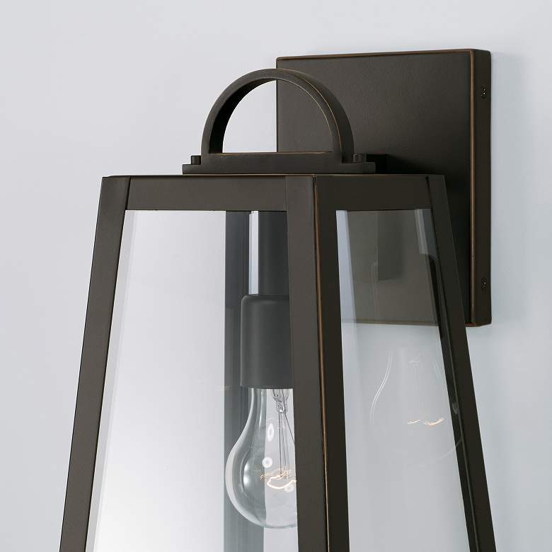 Image 3 Capital Lighting Leighton 1 Light Outdoor Wall-Lantern Oiled Bronze more views