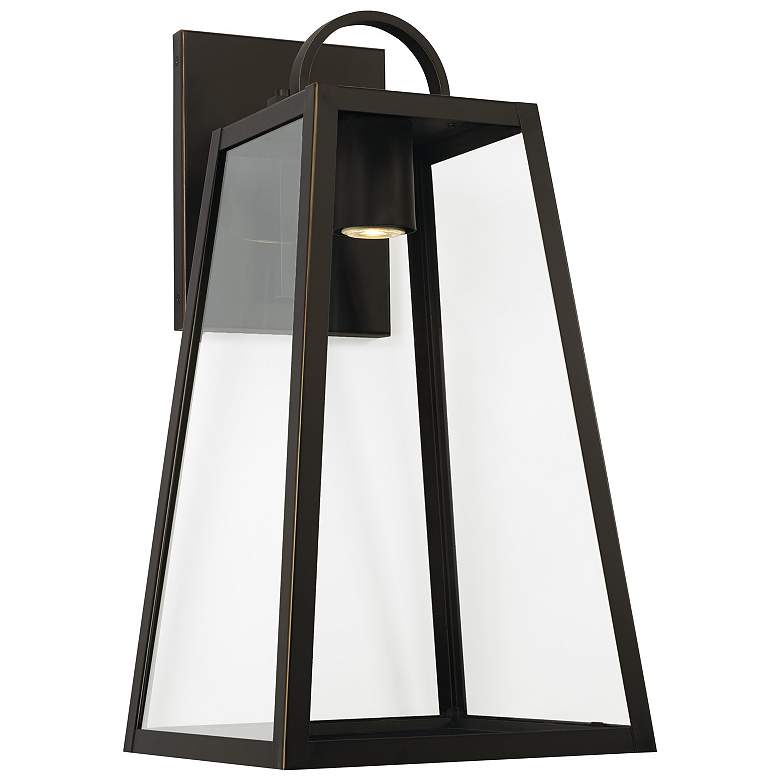 Image 1 Capital Lighting Leighton 1 Light Outdoor Wall-Lantern Oiled Bronze