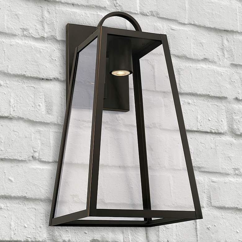 Image 1 Capital Lighting Leighton 1 Light Outdoor Wall-Lantern Oiled Bronze