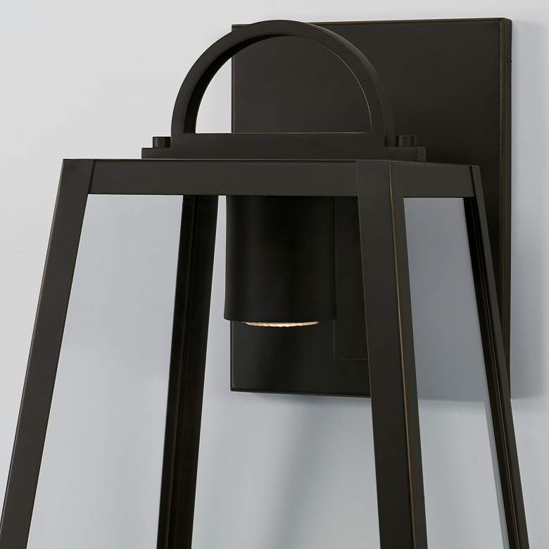 Image 3 Capital Lighting Leighton 1 Light Outdoor Wall-Lantern Oiled Bronze more views