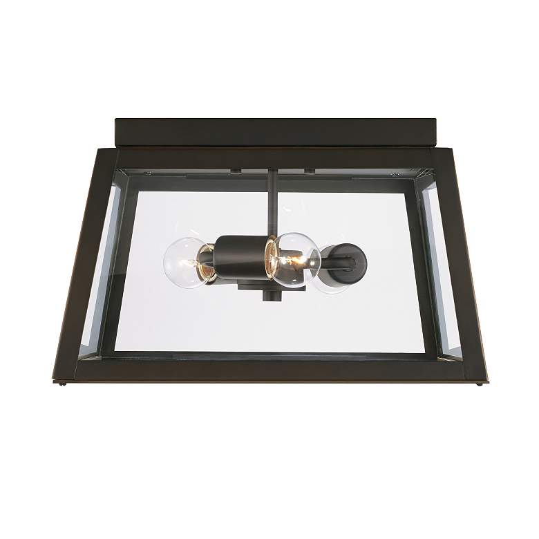 Image 5 Capital Lighting Leighton 3 Light Outdoor Flush Mount Oiled Bronze more views