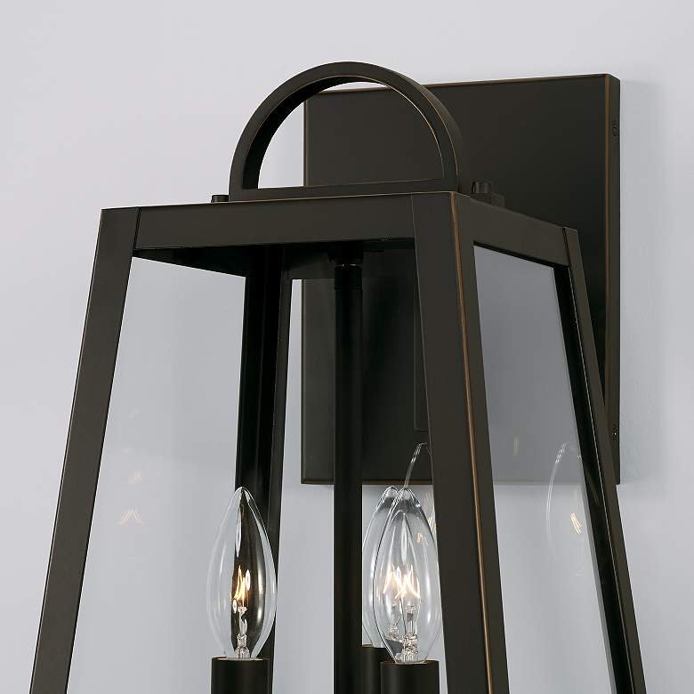 Image 3 Capital Lighting Leighton 3 Light Outdoor Wall-Lantern Oiled Bronze more views