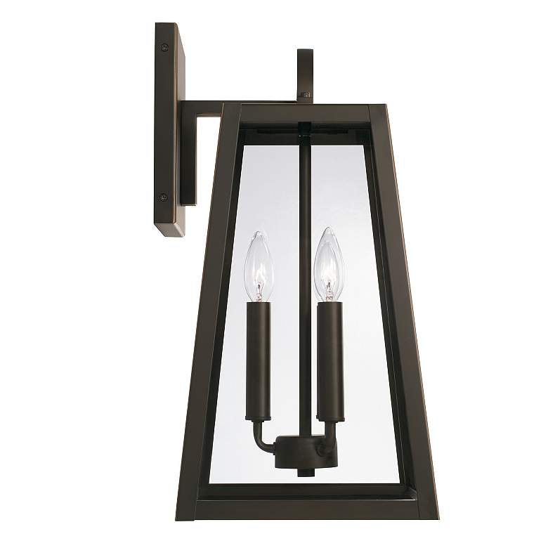 Image 5 Capital Lighting Leighton 3 Light Outdoor Wall-Lantern Oiled Bronze more views