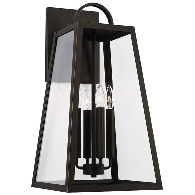 Image 1 Capital Lighting Leighton 4 Light Outdoor Wall-Lantern Oiled Bronze