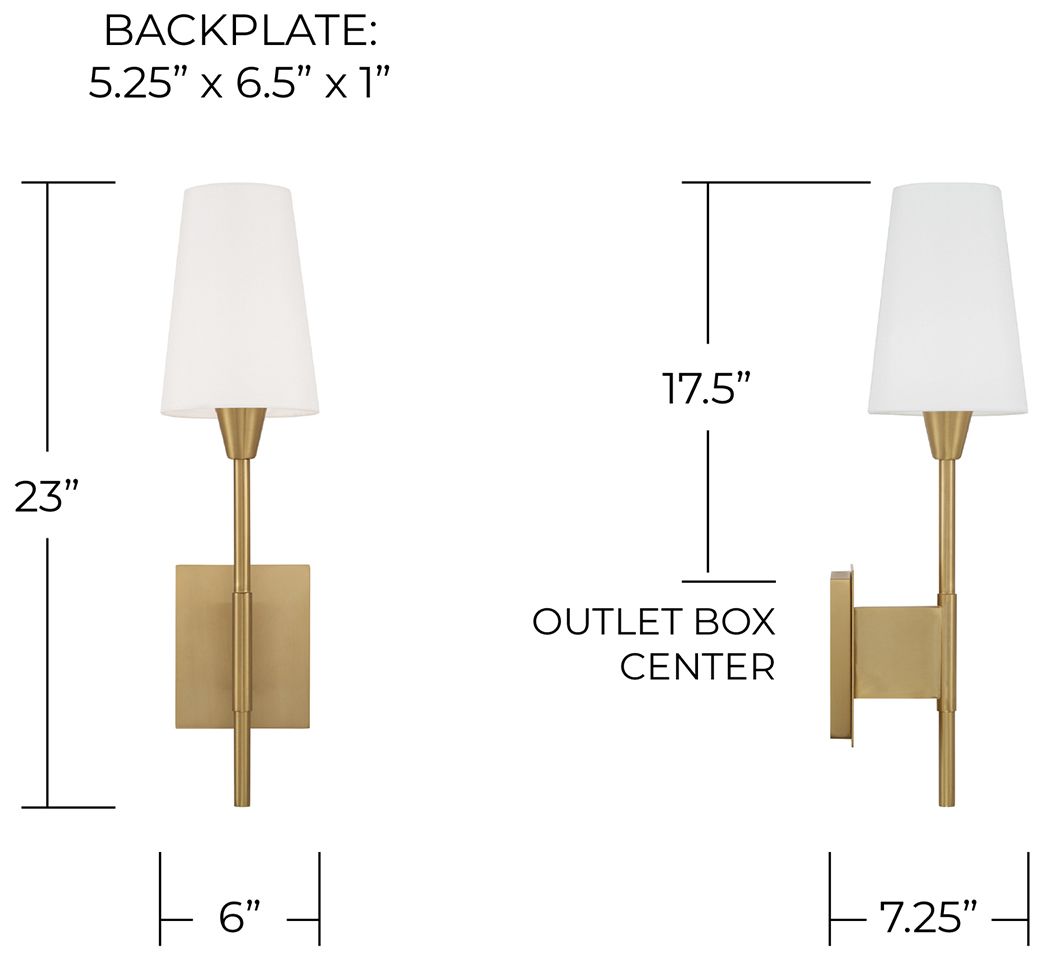 Image 6 Capital Lighting Leland 1 Light Sconce 6 more views