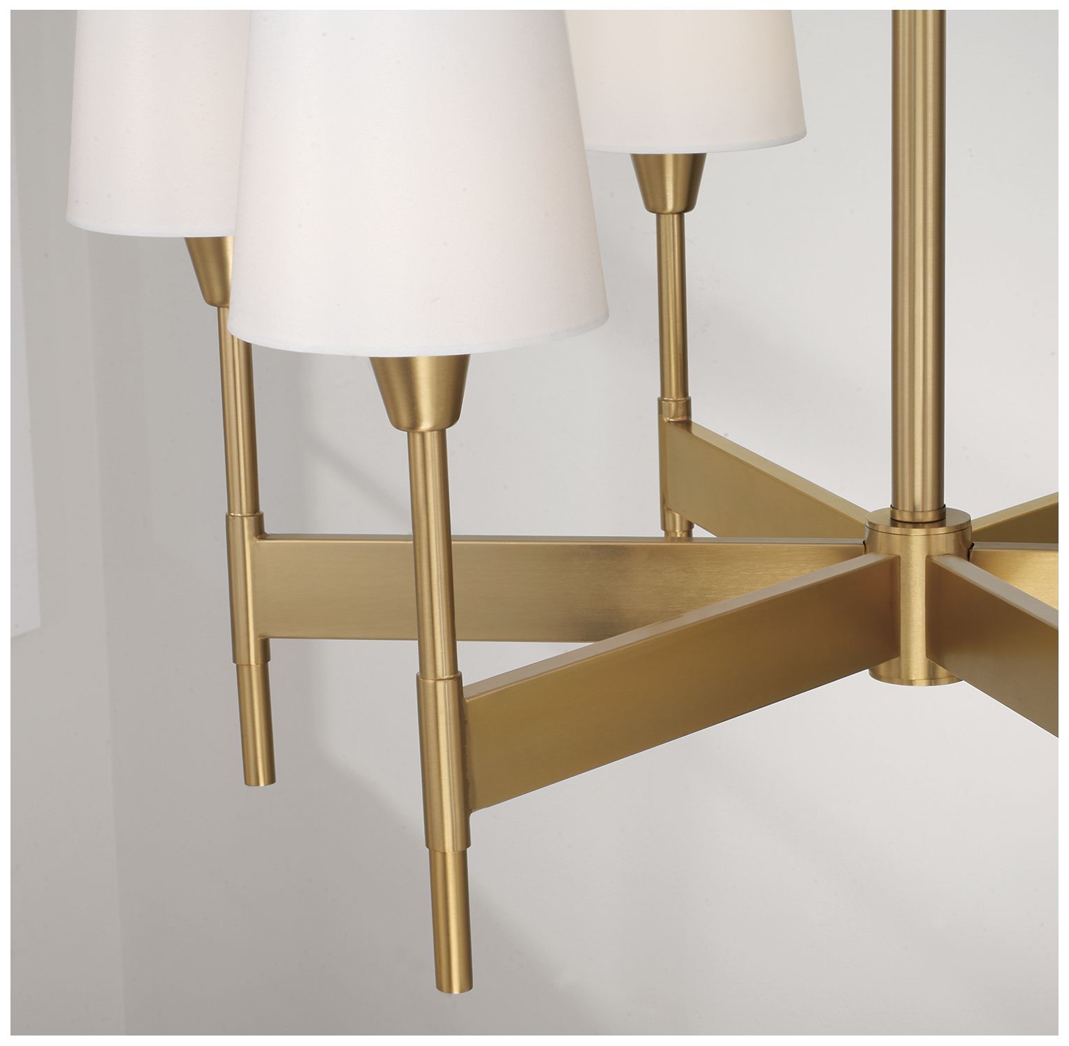 Image 3 Capital Lighting Leland 6 Light Chandelier 32" Aged Brass more views