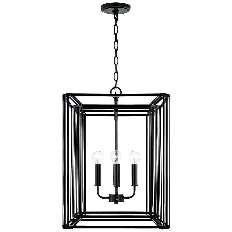 Image 2 Capital Lighting Lennon 4 Light Foyer Matte Black