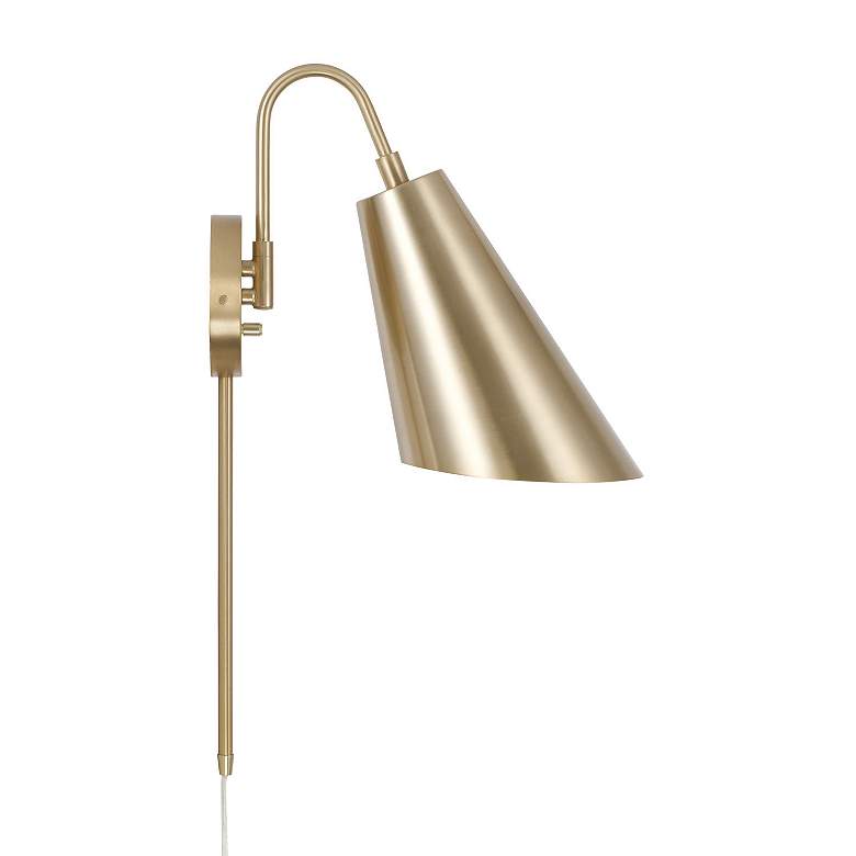 Image 6 Capital Lighting Leo 1 Light Sconce 7" Matte Brass more views