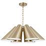 2_Capital Lighting Leo 6 Light Pendant 25" Matte Brass
