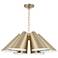 Capital Lighting Leo 6 Light Pendant 25" Matte Brass