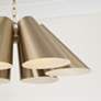 3_Capital Lighting Leo 6 Light Pendant 25" Matte Brass more views