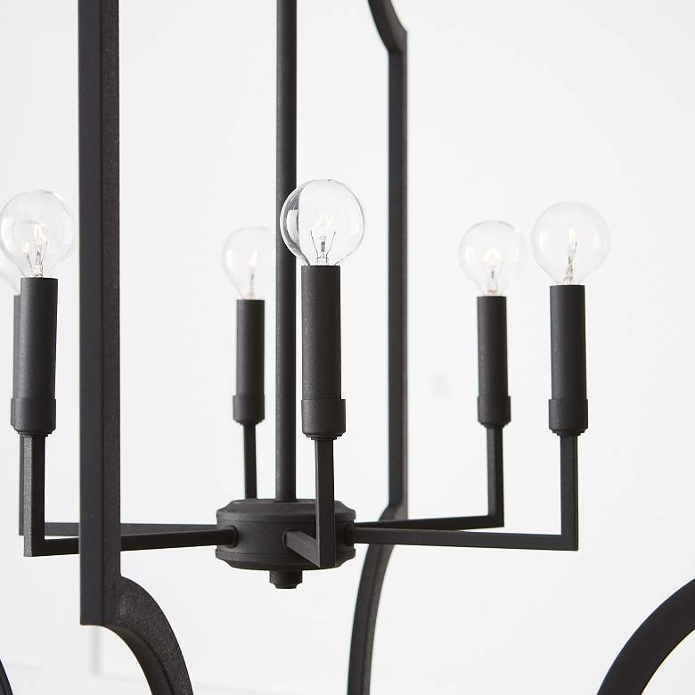 Image 3 Capital Lighting Lesley 6 Light Foyer Black Iron more views