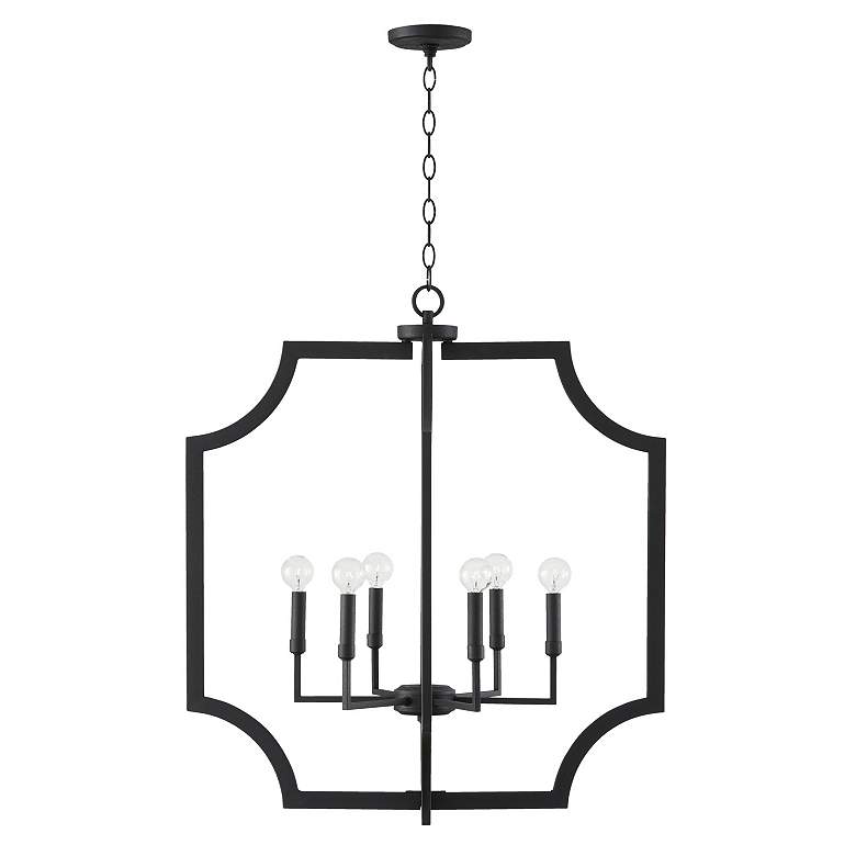 Image 4 Capital Lighting Lesley 6 Light Foyer Black Iron more views
