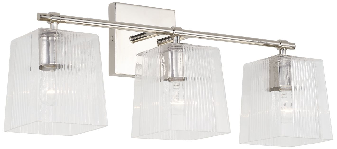 Image 2 Capital Lighting Lexi 3 Light Vanity 23" Polished Nickel