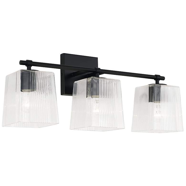 Image 2 Capital Lighting Lexi 3 Light Vanity Matte Black