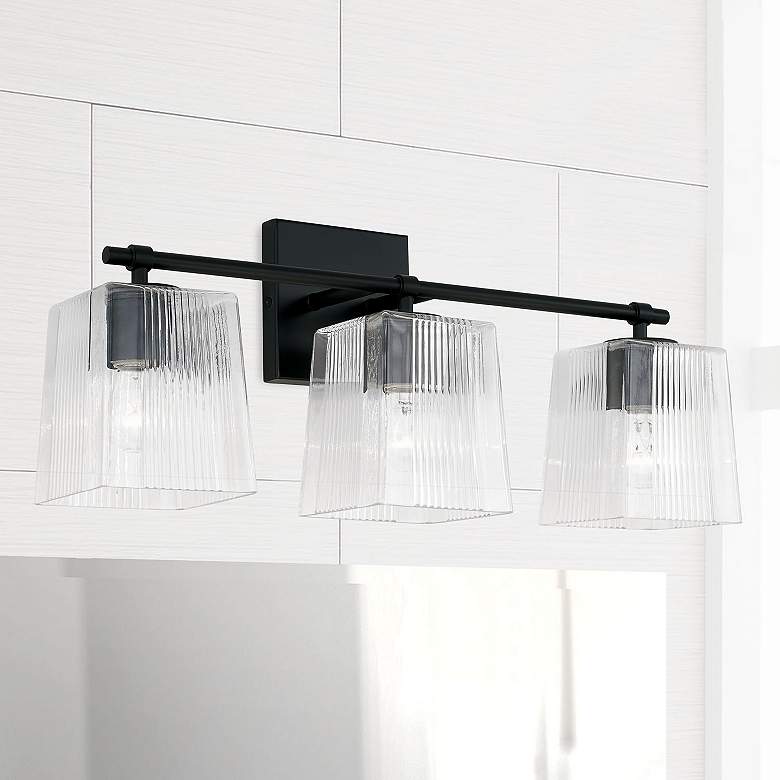 Image 3 Capital Lighting Lexi 3 Light Vanity Matte Black more views