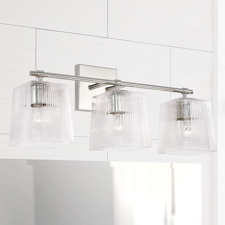 Image 1 Capital Lighting Lexi 3 Light Vanity Polished Nickel