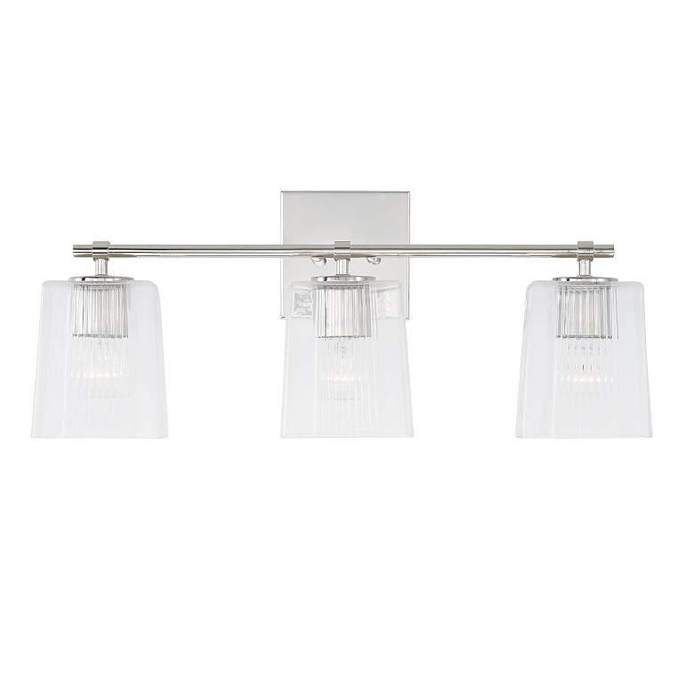 Image 4 Capital Lighting Lexi 3 Light Vanity Polished Nickel more views