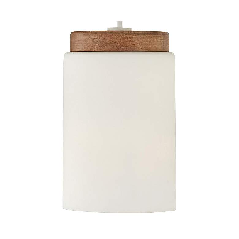 Image 3 Capital Lighting Liam 1 Light Pendant Light Wood and White more views