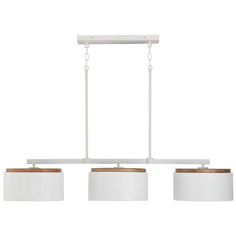 Image 1 Capital Lighting Liam 3 Light Island Light Wood and White