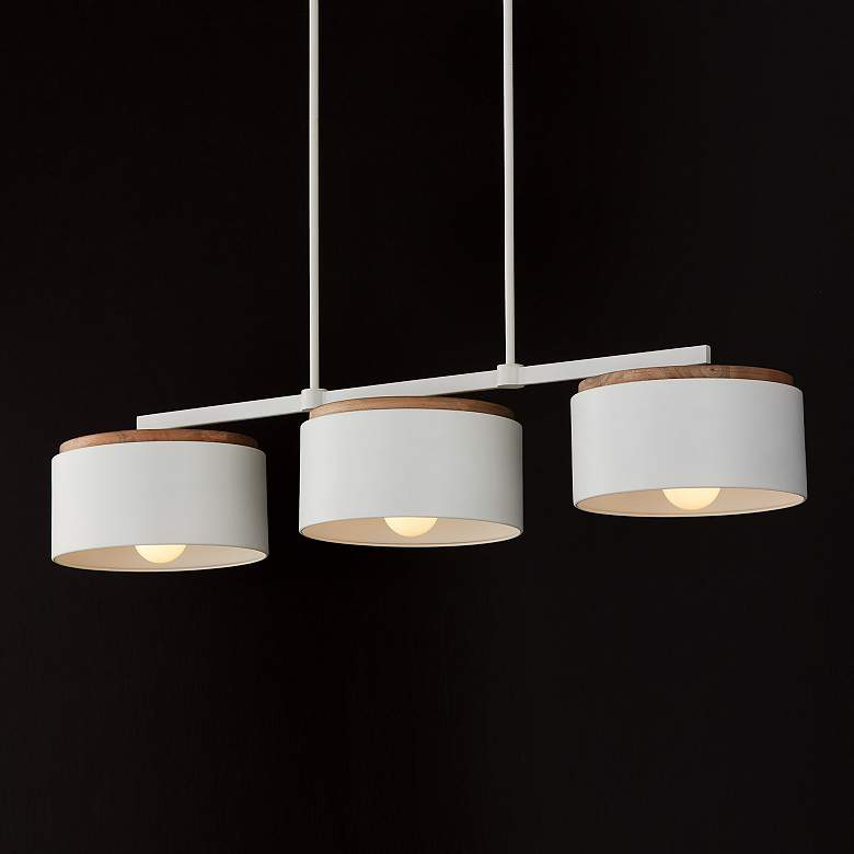 Image 4 Capital Lighting Liam 3 Light Island Light Wood and White more views