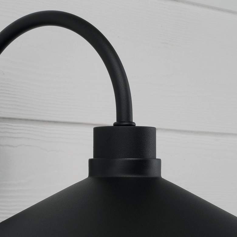 Image 4 Capital Lighting Lofton 1 Light Outdoor Wall Lantern 17.25" Black more views