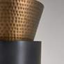 3_Capital Lighting Loren 13" Wide Patinaed Brass and Dark Zinc Pendant more views