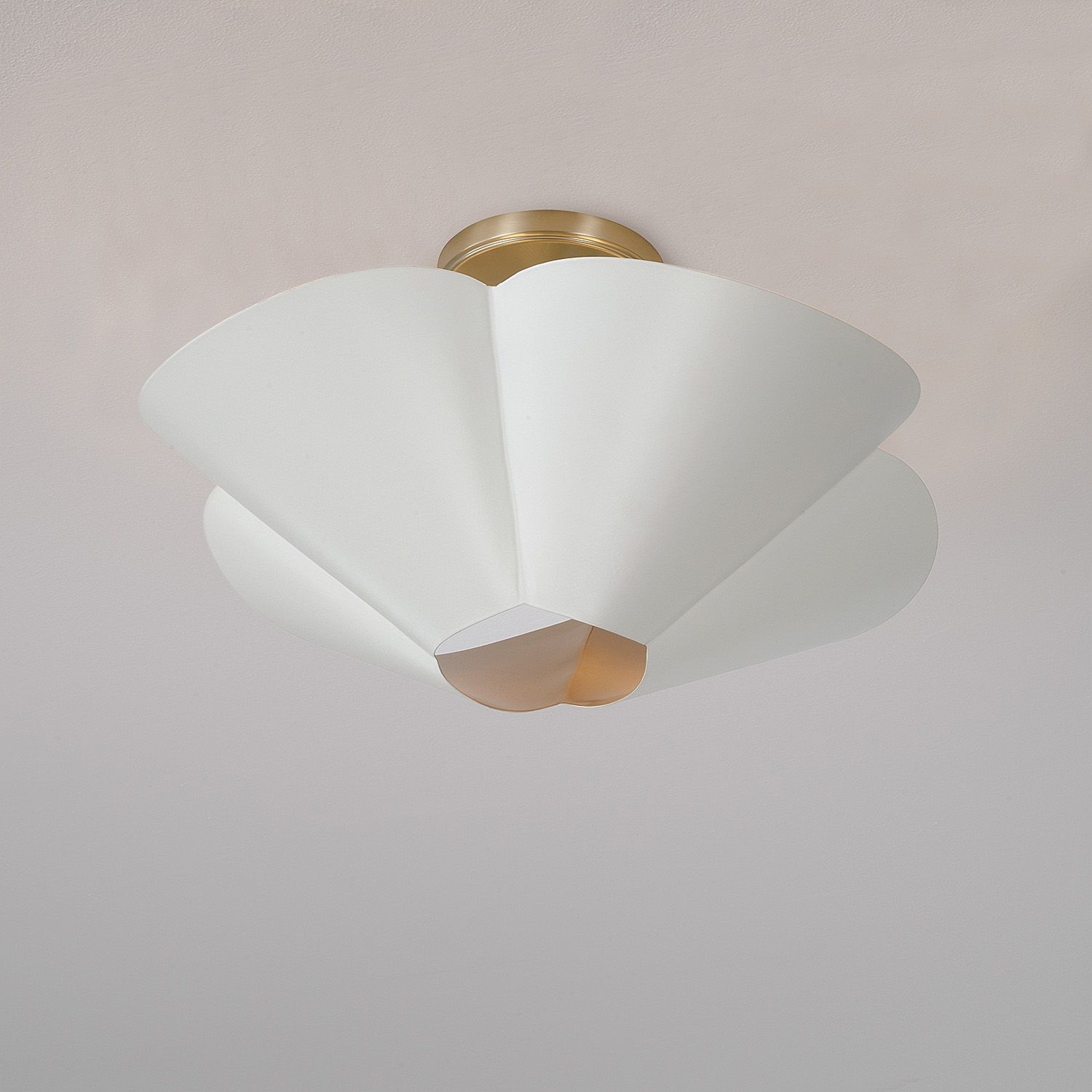 Capital Lighting Maeve 4 Light Pendant 18.5" Matte Brass and White
