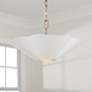 Thumbnail4 of Capital Lighting Maeve 4 Light Pendant 23.25" Matte Brass and White more views