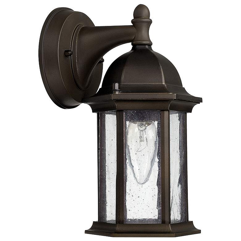 Image 1 Capital Lighting Main Street 1 Light Outdoor Wall-Lantern Old Bronze