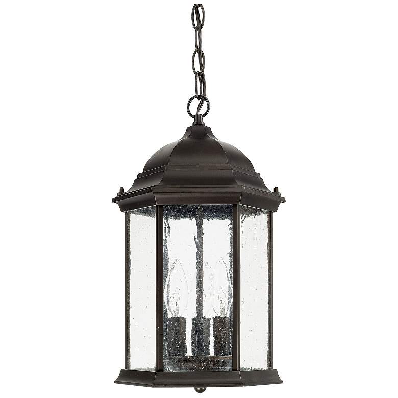 Image 1 Capital Lighting Main Street 3 Light Outdoor Hanging-Lantern Old Bronze