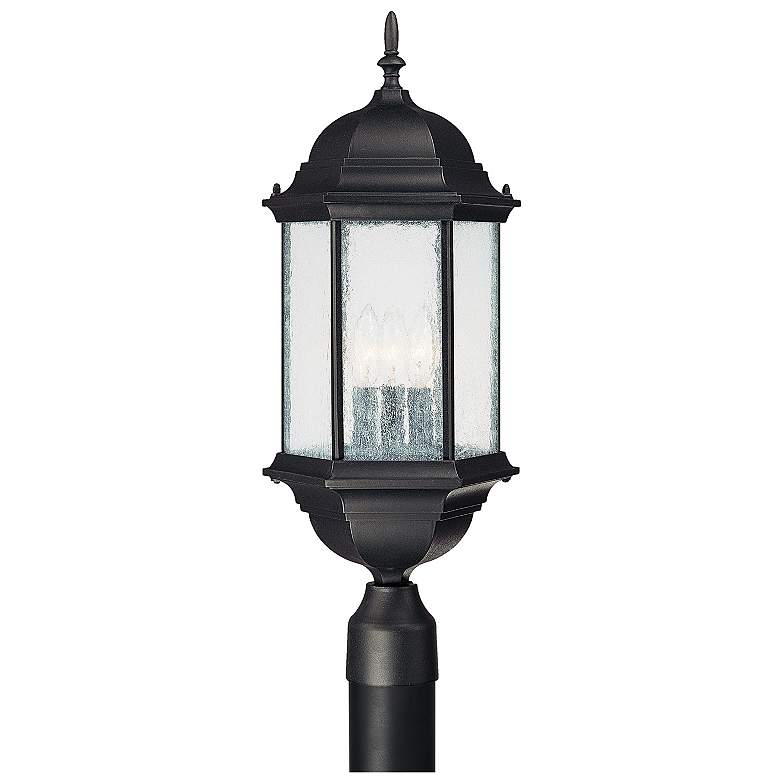 Image 1 Capital Lighting Main Street 3 Light Outdoor Post-Lantern Black