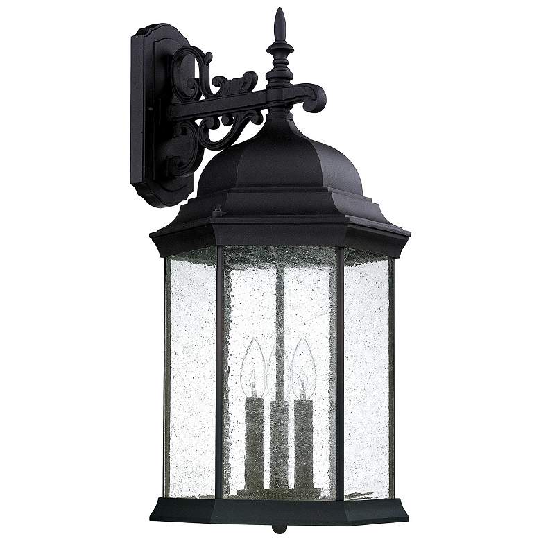 Image 1 Capital Lighting Main Street 3-Light Outdoor Wall-Lantern Black