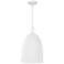 Capital Lighting Mallory 1 Light Pendant 11" Ceramic White