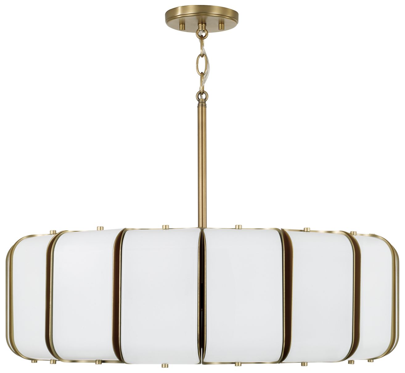 Capital Lighting Marcell 16 Light Pendant 26.5" Aged Brass