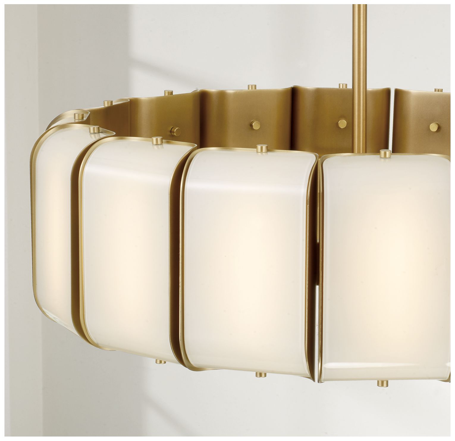 Image 3 Capital Lighting Marcell 16 Light Pendant 26.5" Aged Brass more views