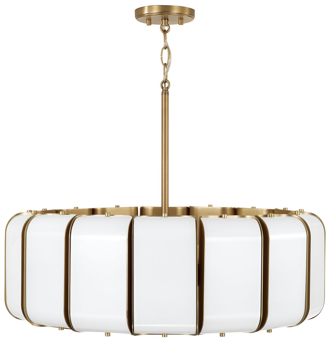 Image 4 Capital Lighting Marcell 16 Light Pendant 26.5" Aged Brass more views