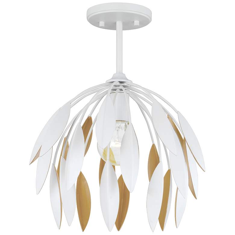 Image 1 Capital Lighting Margeaux 1 Light Pendant Matte White