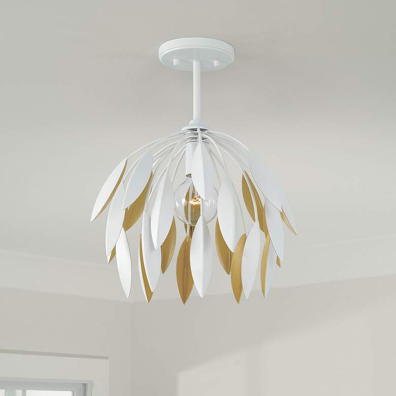 Image 1 Capital Lighting Margeaux 1 Light Pendant Matte White