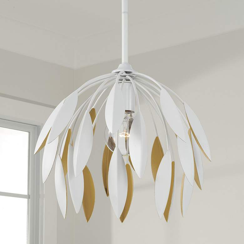 Image 5 Capital Lighting Margeaux 1 Light Pendant Matte White more views